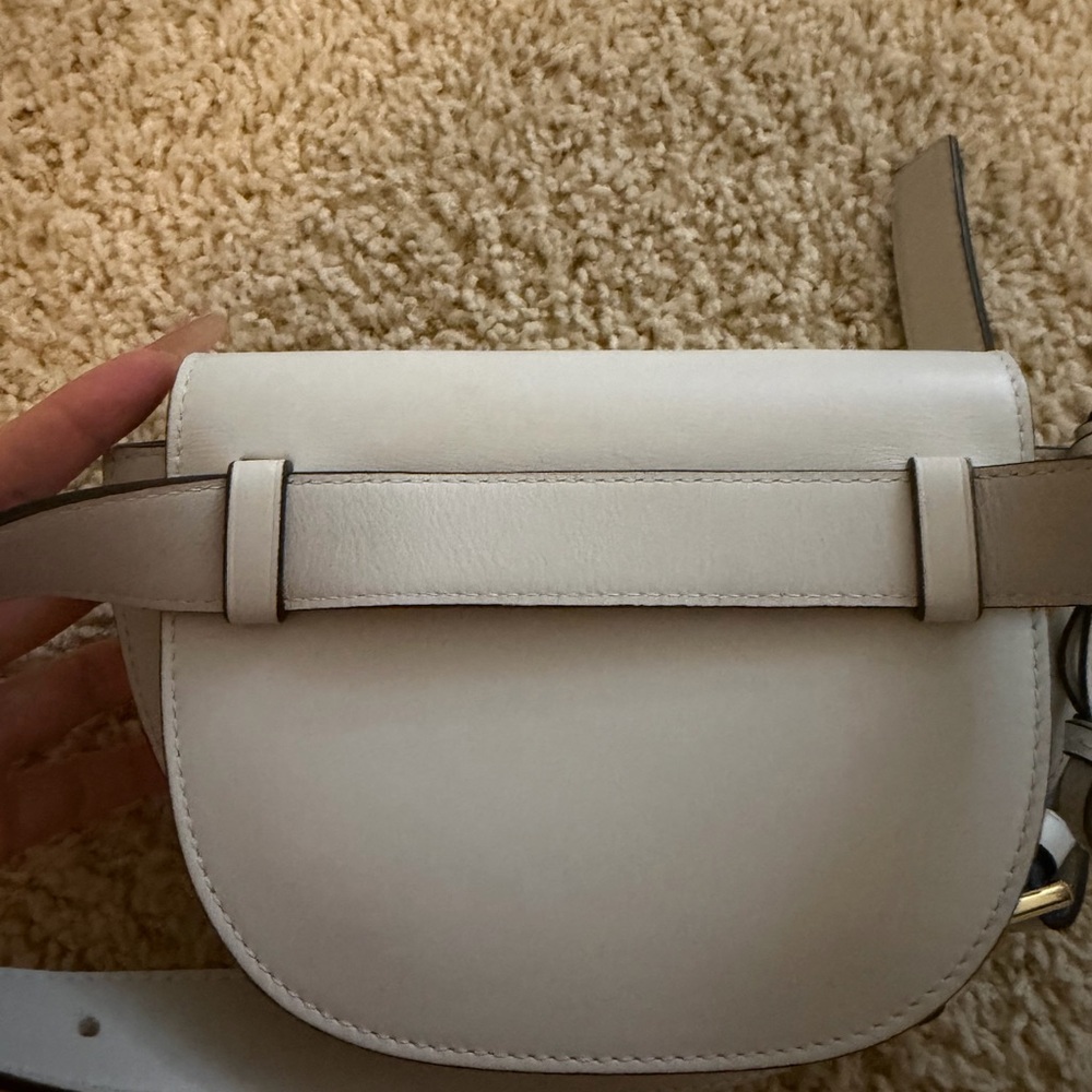 Loewe Cream Leather Gate Belted Bag - Picture 3 of 7